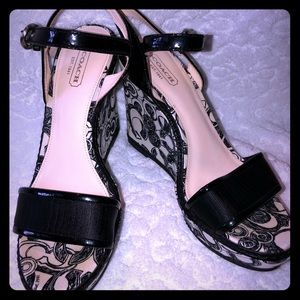 Coach wedge heels